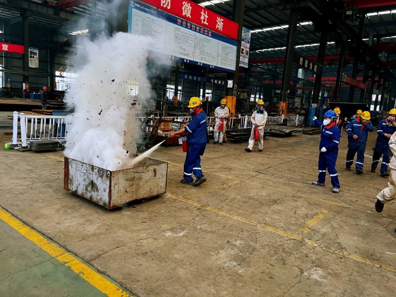 Eihe Steel Structure va dur a terme el simulacre d'incendi de 