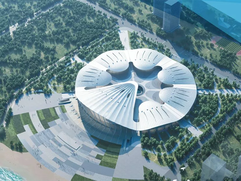 Com ofereix una sala d'exposicions d'estructura d'acer una construcció ràpida i una experiència de visitant premium?