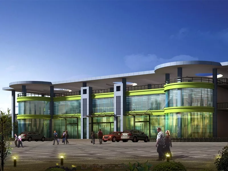Edifici residencial de marc d'acer muntat