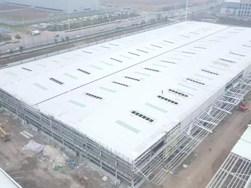 Gran paret de panell de la construcció de l'estructura d'acer de gran abast