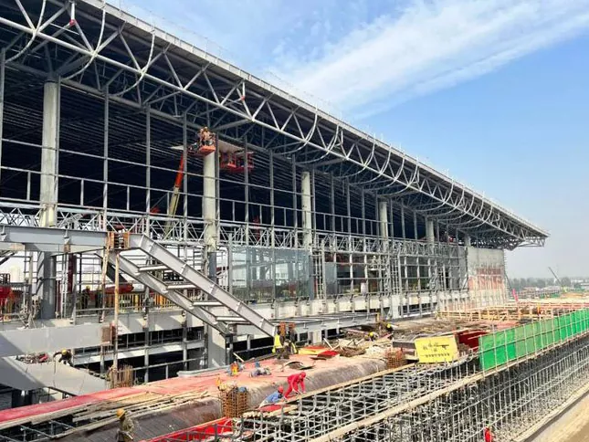 Estació de tren de l'estructura d'acer de llum prefabricada