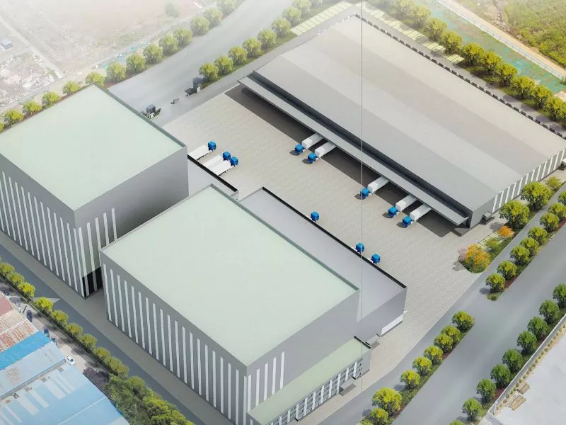 Construcció del magatzem d'acer