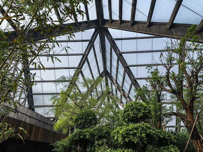 Estructura d'acer Saló Botànic