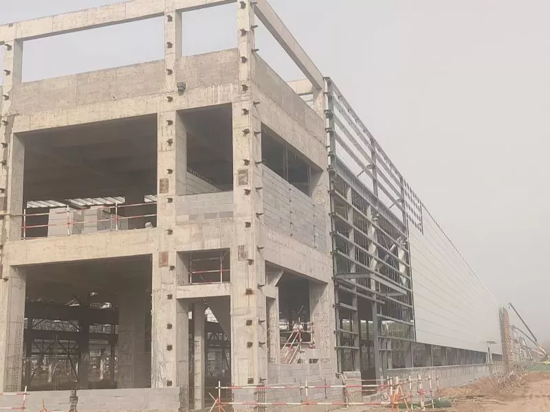 Construcció de magatzems de l'estructura d'acer